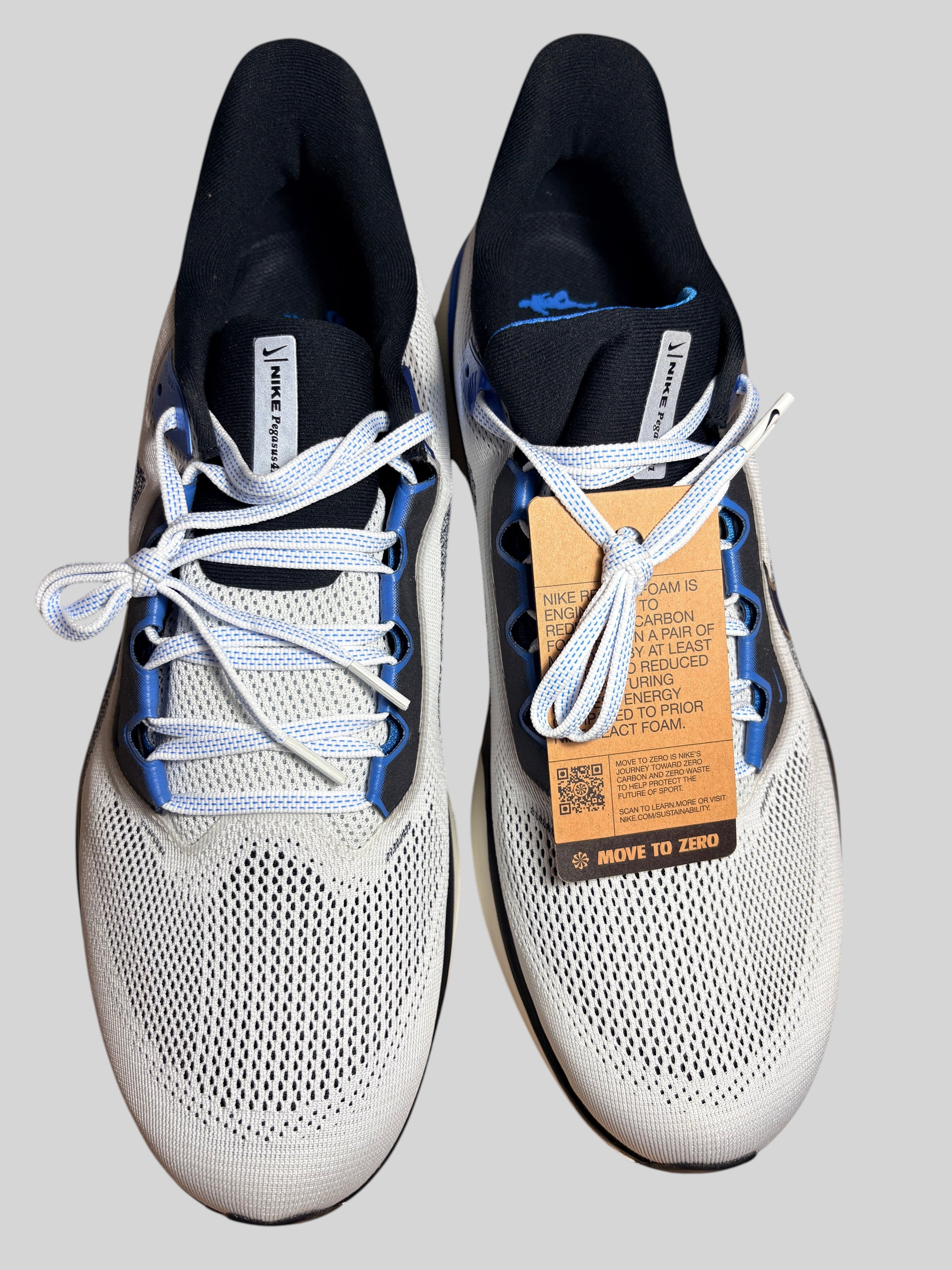 Chaussures de running FASHION SC Nike Air Zoom Pegasus 41 Sail Photo Blue en mesh respirant avec étiquette Move to Zero