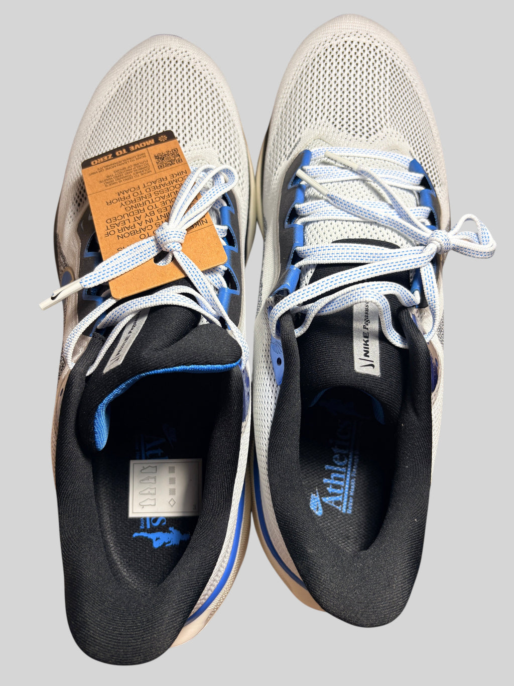 Chaussures de running FASHION SC Nike Air Zoom Pegasus 41 Sail et Photo Blue en mesh respirant, vue de dessus.