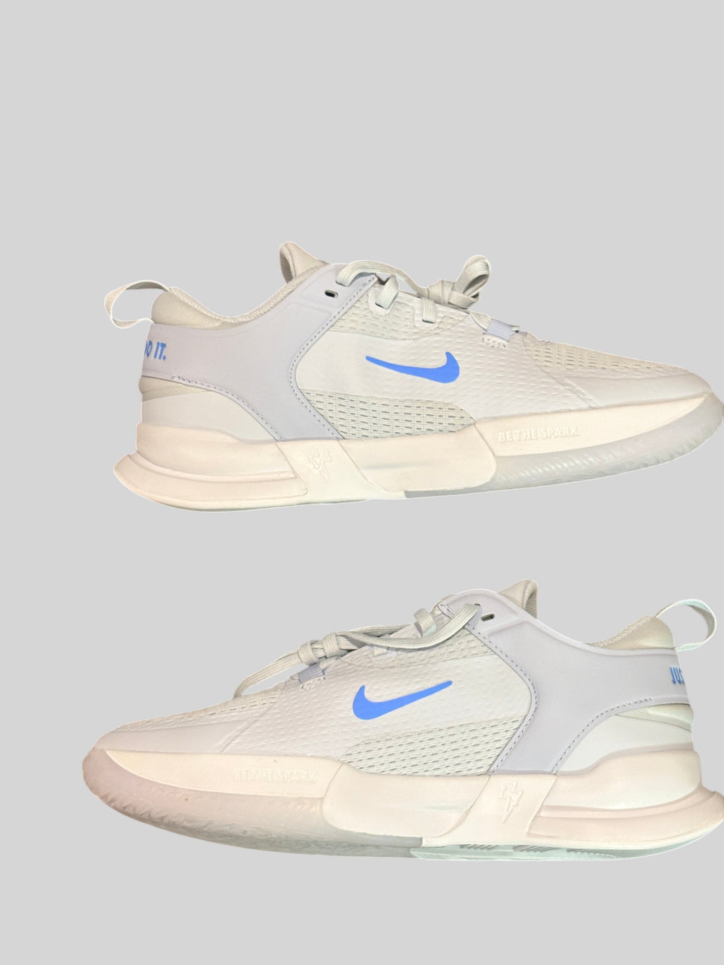 Chaussures de sport junior FASHION SC Nike Crosscourt GS en mesh gris et bleu avec semelle en caoutchouc