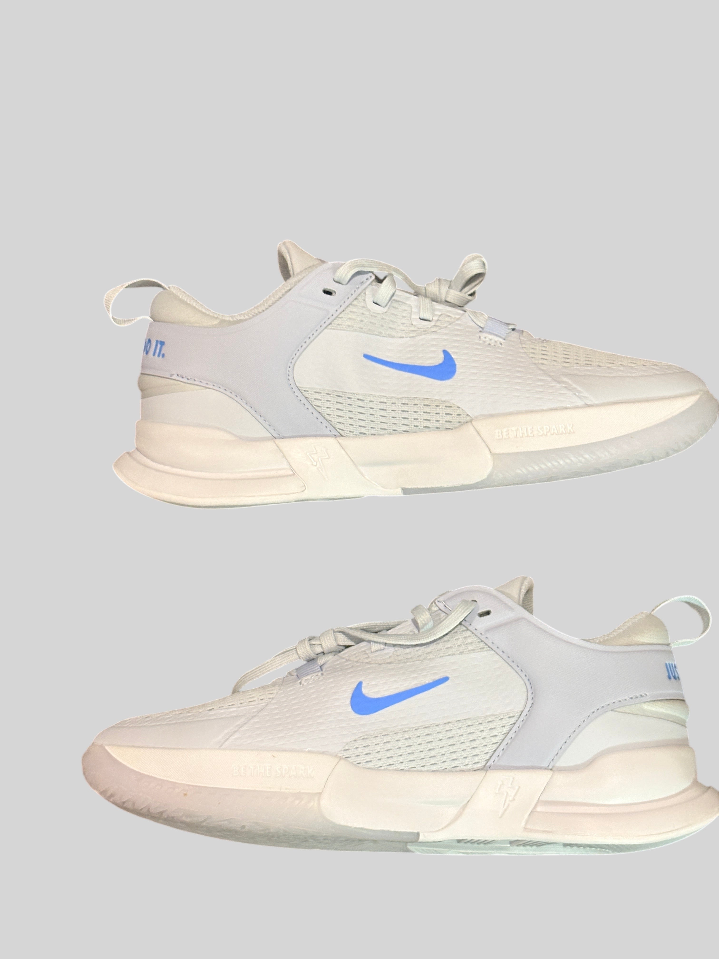 Chaussures de sport junior FASHION SC Nike Crosscourt GS en mesh gris et bleu avec semelle en caoutchouc
