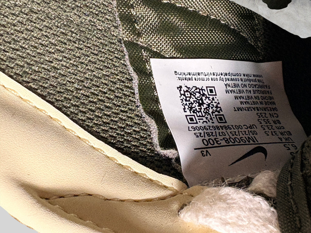 Etiquette intérieure de basket Nike LD-1000 Premium FASHION SC en coloris Cargo Khaki et Medium Olive
