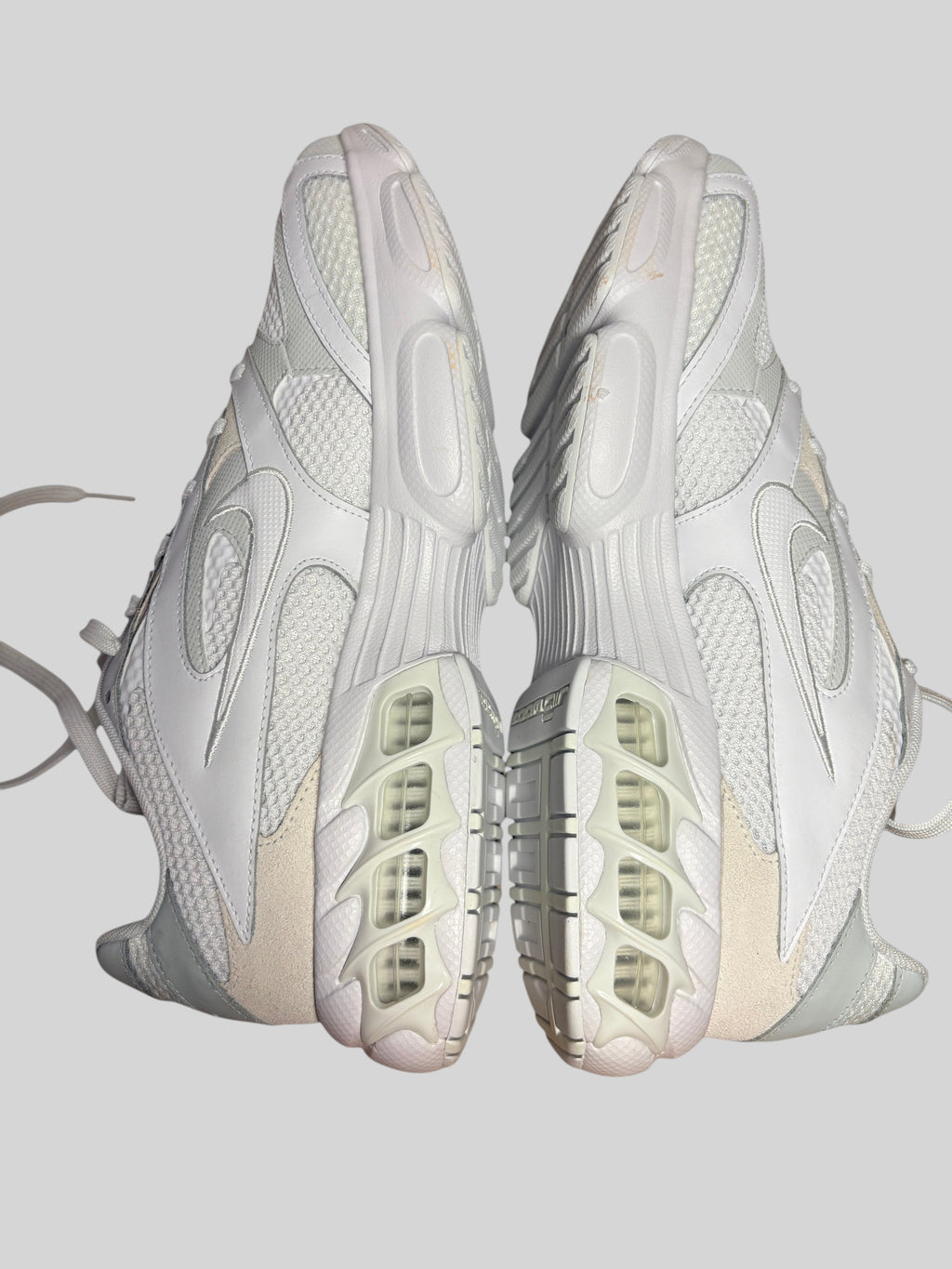 Baskets FASHION SC Nike Zoom Air Fire blanches et Photon Dust avec amorti visible et tige en mesh technique