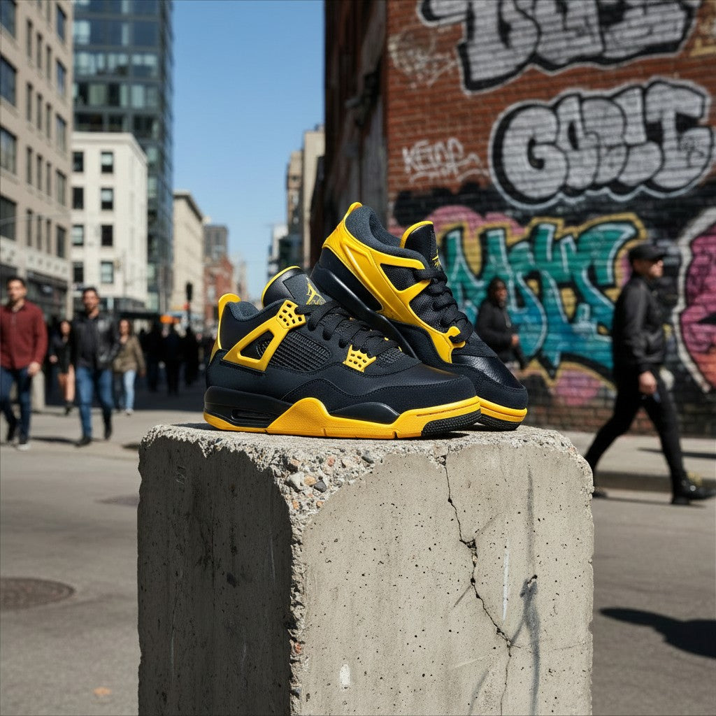 Air Jordan 4 RM "Bruce Lee" – Black / Del Sol (Neuf) AIR JORDAN