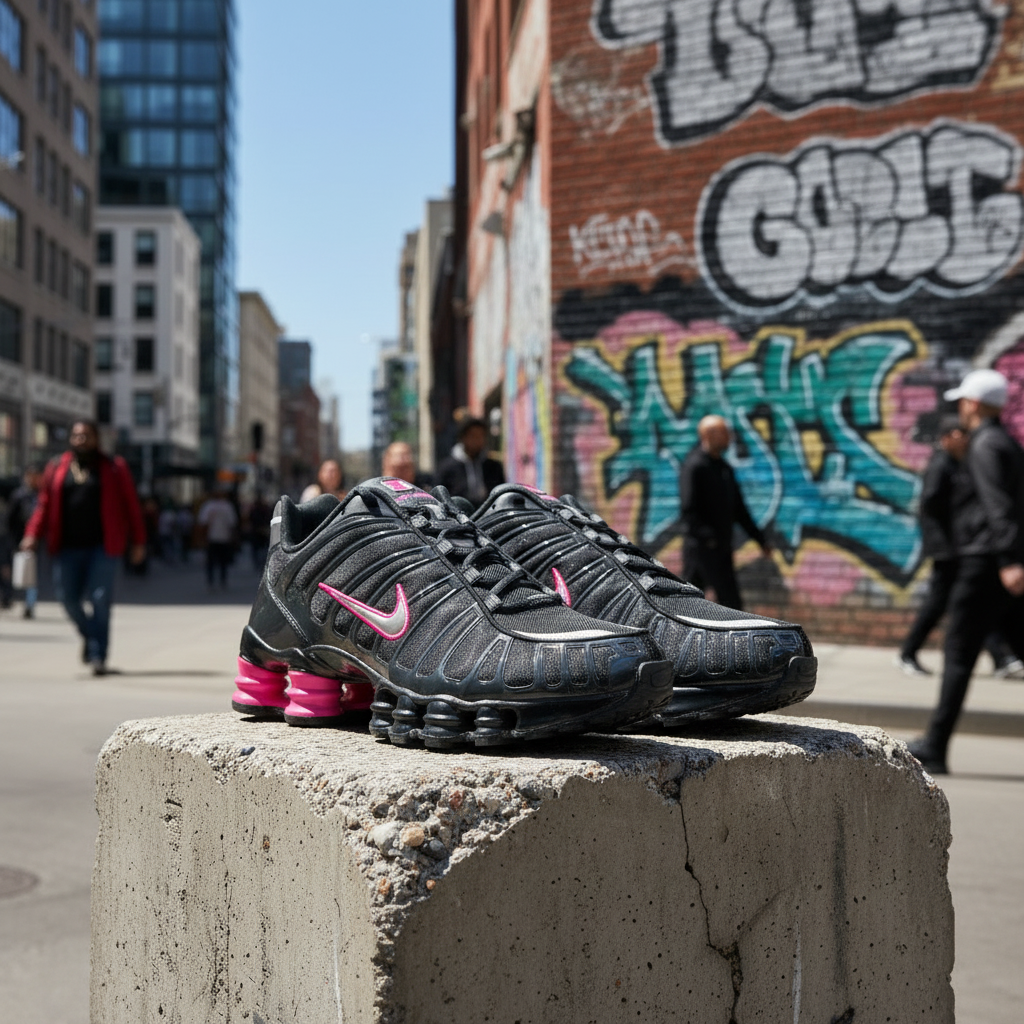 Nike Shox TL Black Hyper Pink Silver NIKE