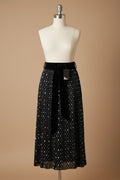 Jupe plissée The Kooples – pois & velours