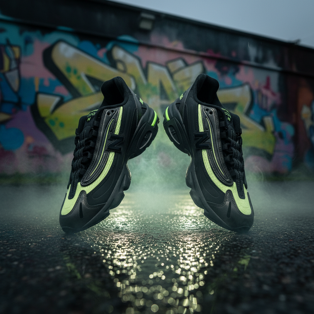 New Balance 1000 Black Lime - Hero
