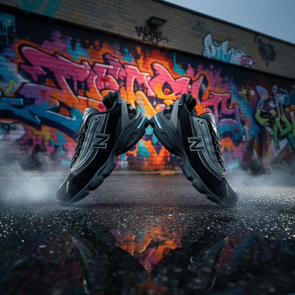 New Balance 1000 Black Silver - Hero