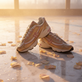 New Balance 1000 White Gold Pink - Marble