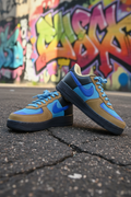 Nike Air Force 1 - Semelle bleu foncé