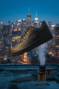 Nike Air Force 1 Triple Black – Skyline NYC Blue Hour