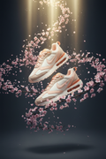 Nike Air Max rose - Lévitation pétales
