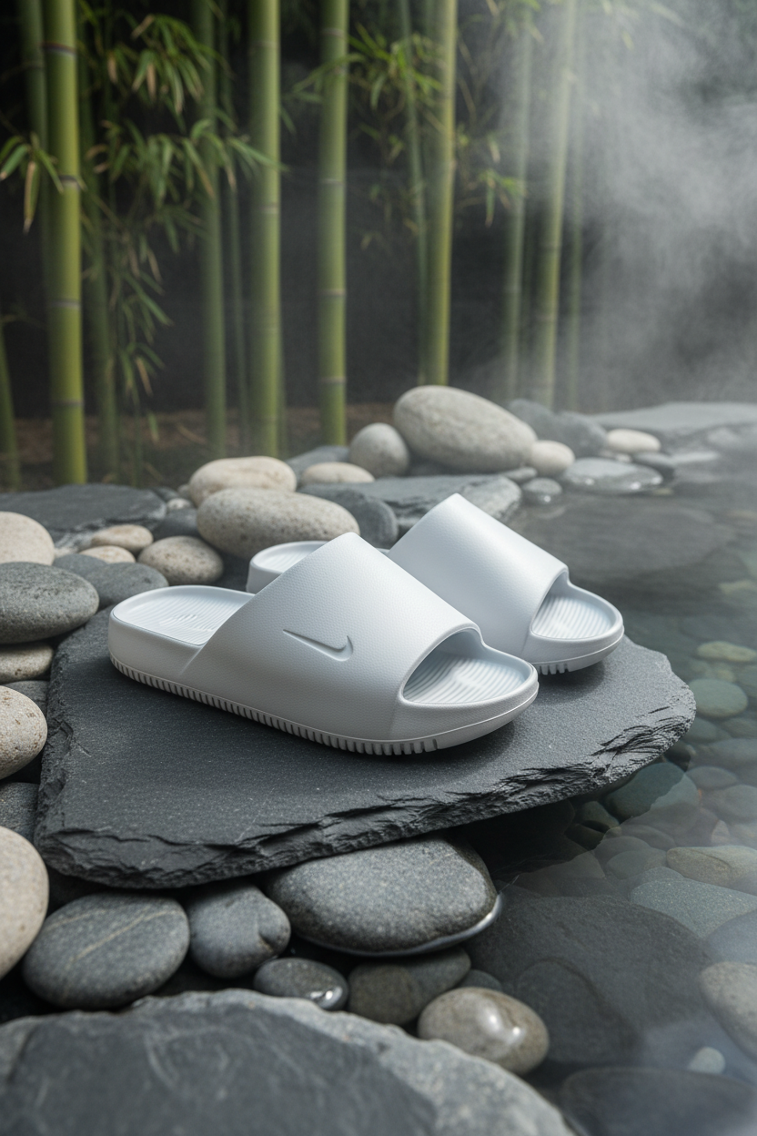 Nike Calm Slide Wolf Grey – Onsen Japonais