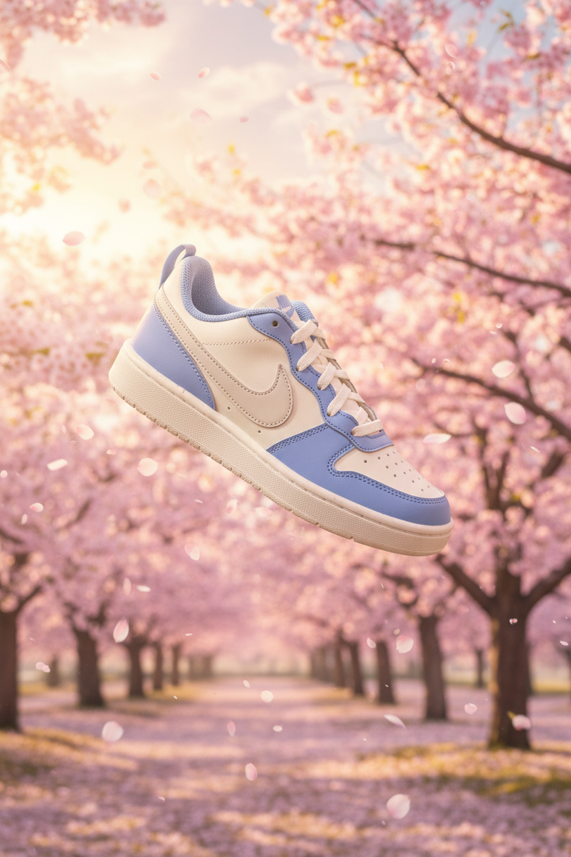 Nike Court Borough Low - Jardin cerisiers