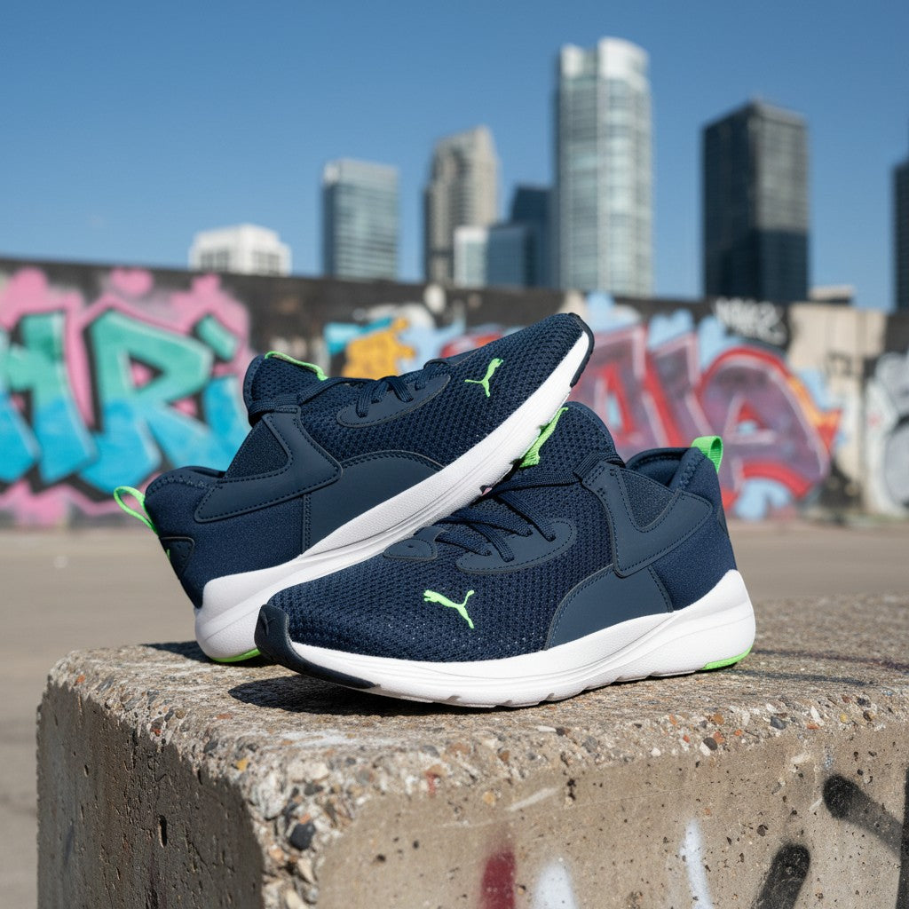 Puma Navy Green - Urban Street