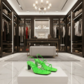 Sandales vert fluo – Dressing luxe