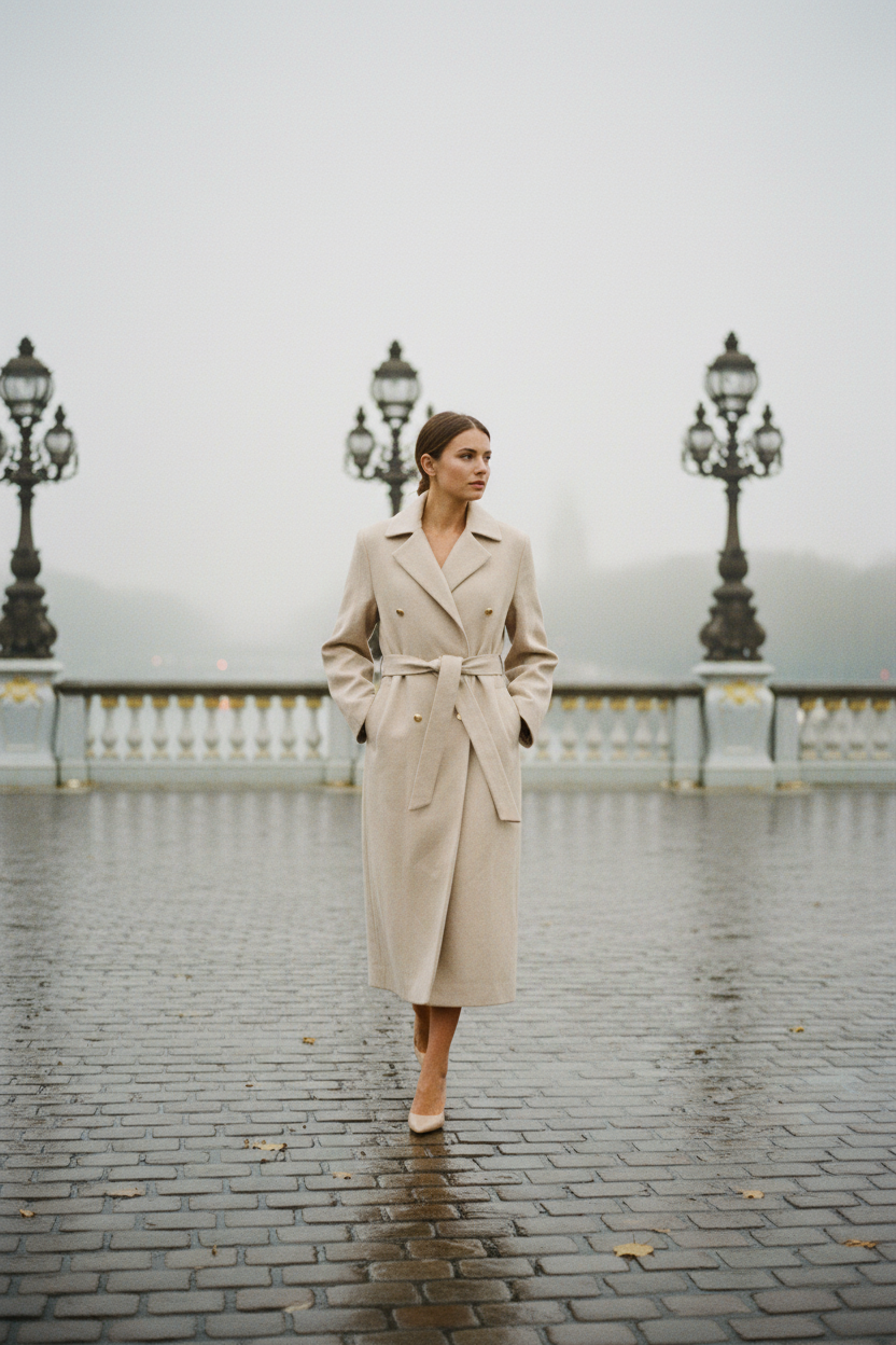 Trendyol Manteau Beige – Pont Alexandre III